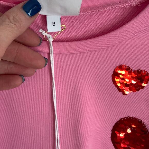 THE YELLOW LAMB Tabby Top with Hearts NWT size 8 - Picture 7 of 8